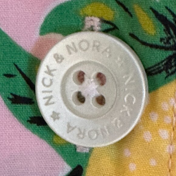 NWOT Nick & Nora Fruit 3/4 Sleeve Button Up Shirt and Capri Pajama Set Size L - Picture 5 of 13